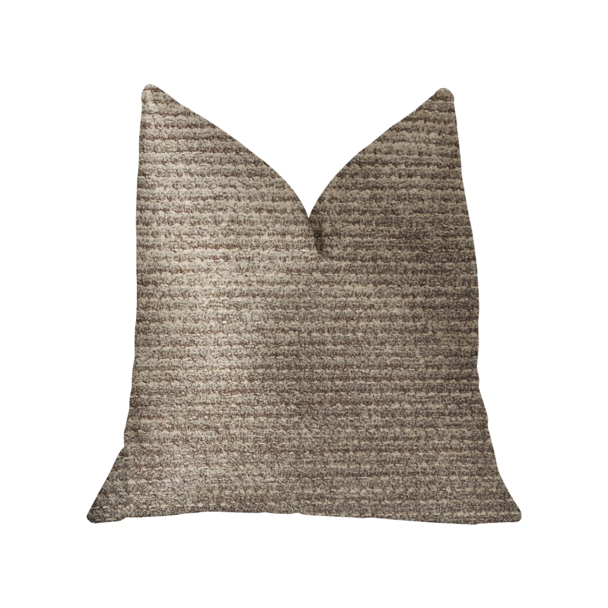 Classy Chic Luxury Double Sided Throw Pillow, Ivory & Beige - King