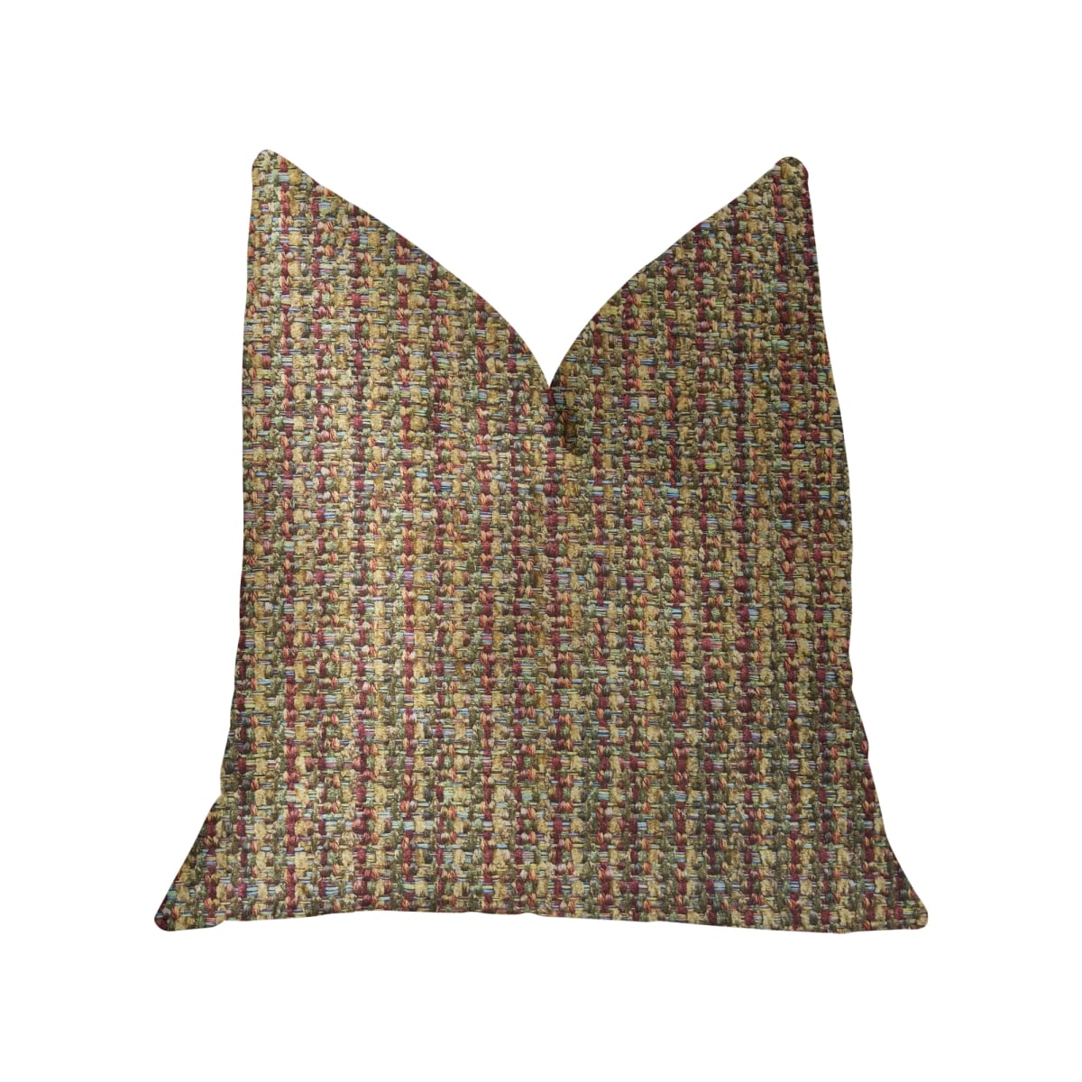 26 x 26 in. Prismatic Luxury Double Sided Throw Pillow - Red & Brown