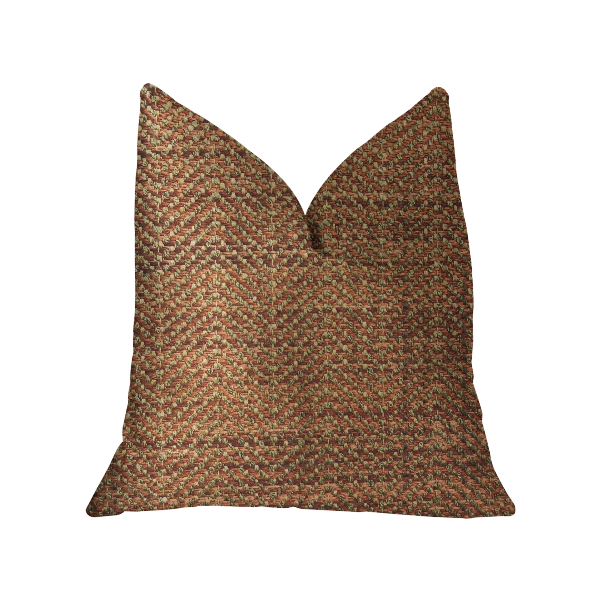 Merigold Luxury Double Sided Throw Pillow, Orange & Gold - King