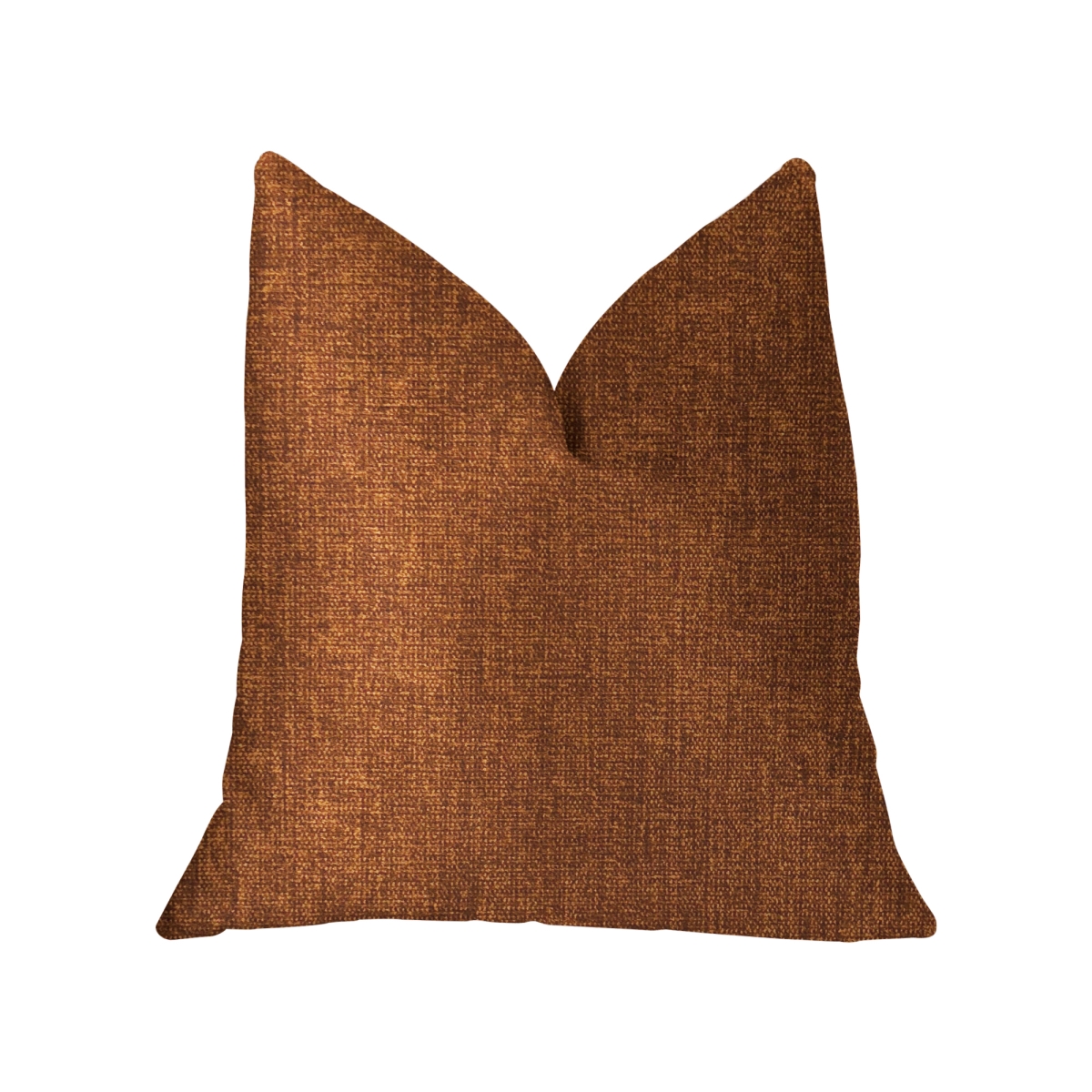 22 x 22 in. Burnt Cedar Luxury Double Sided Throw Pillow - Orange