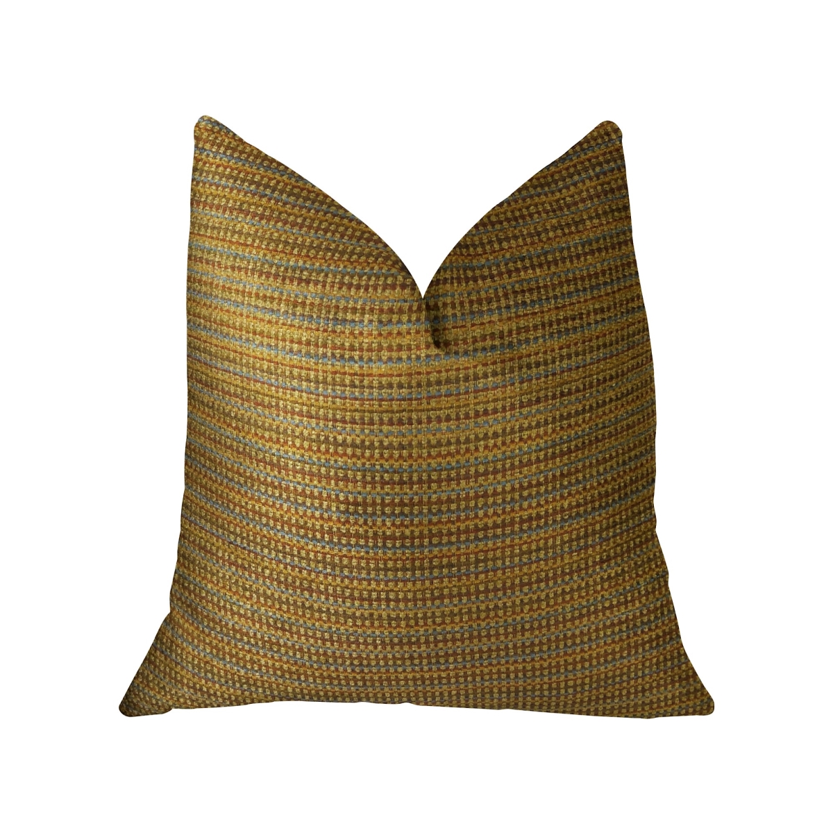 Madison Copper & Brown Handmade Luxury Pillow, 20 x 30 in. Queen