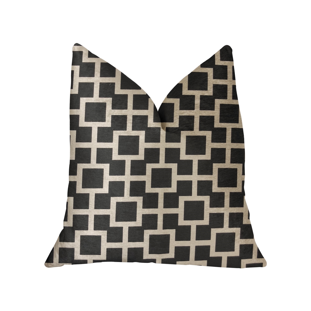 Petunia Black & White Luxury Throw Pillow, 20 x 36 in. King