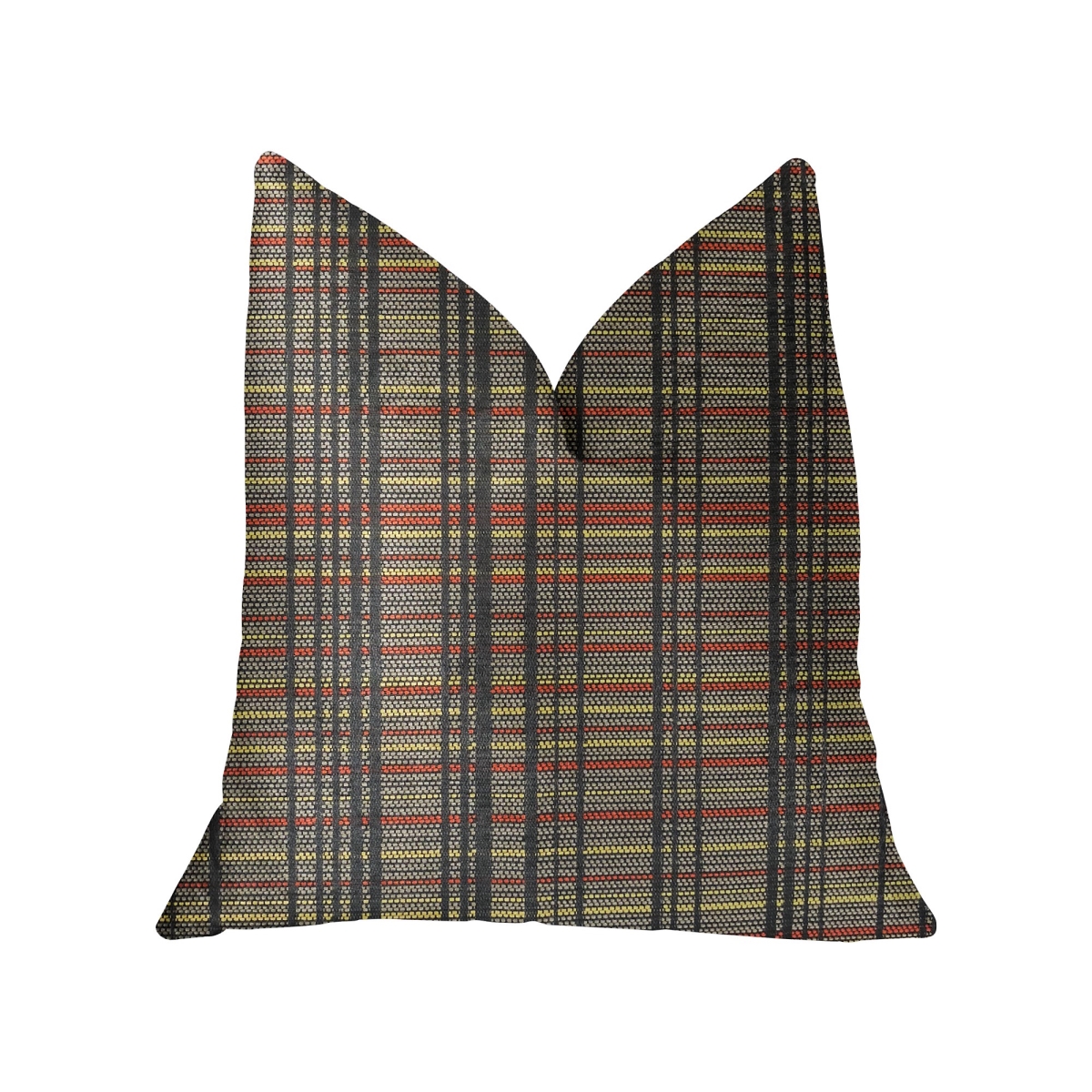 Grizzly Cay Gray Luxury Throw Pillow - 16 x 16 in.