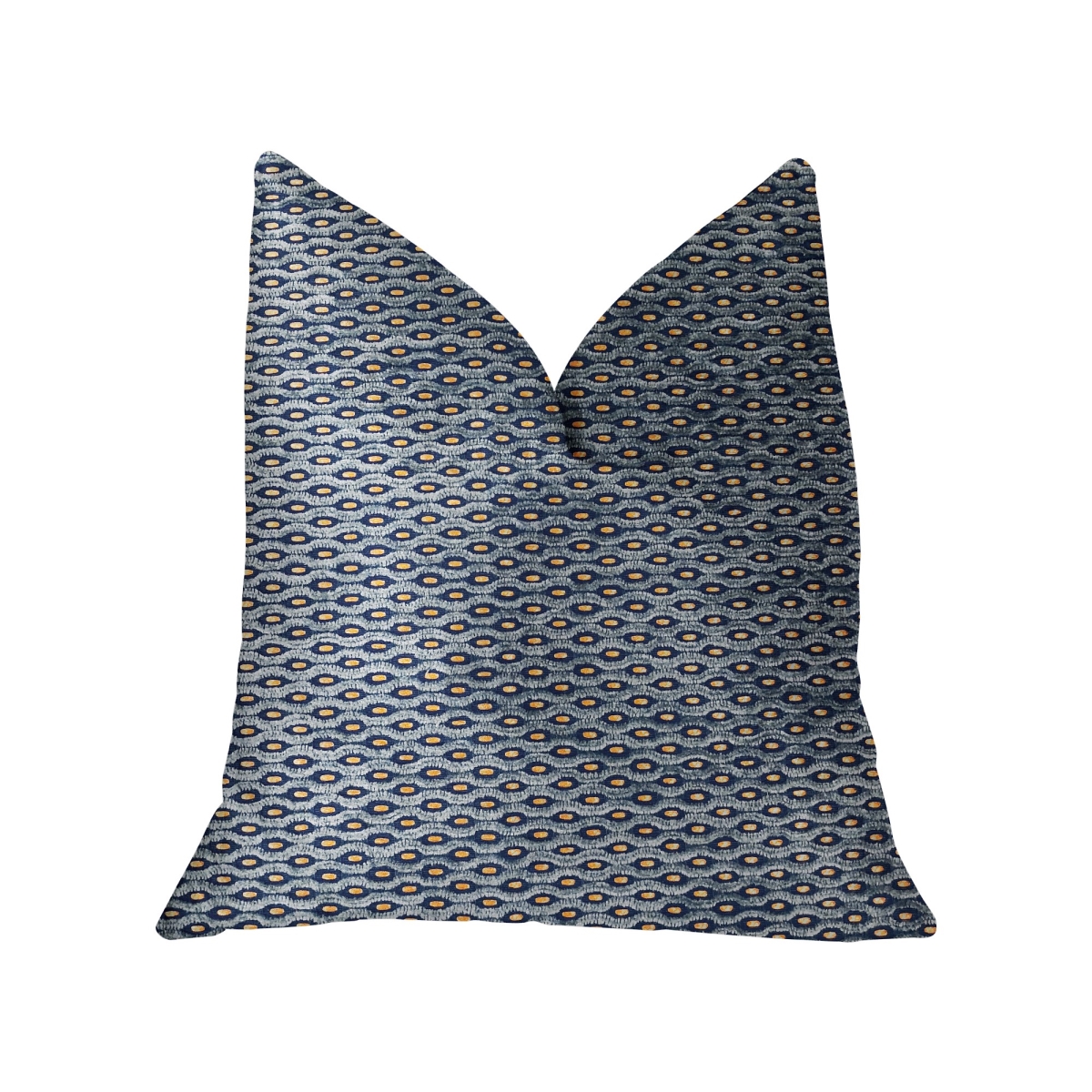 PBRA2307-1220-DP Teal Abyss Blue & Gold Luxury Throw Pillow, 12 x 20 in.