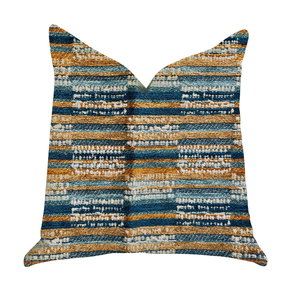 PBRA1310-2036-DP Timber Blue & Beige Textured Luxury Throw Pillow, 20 x 36 in. King