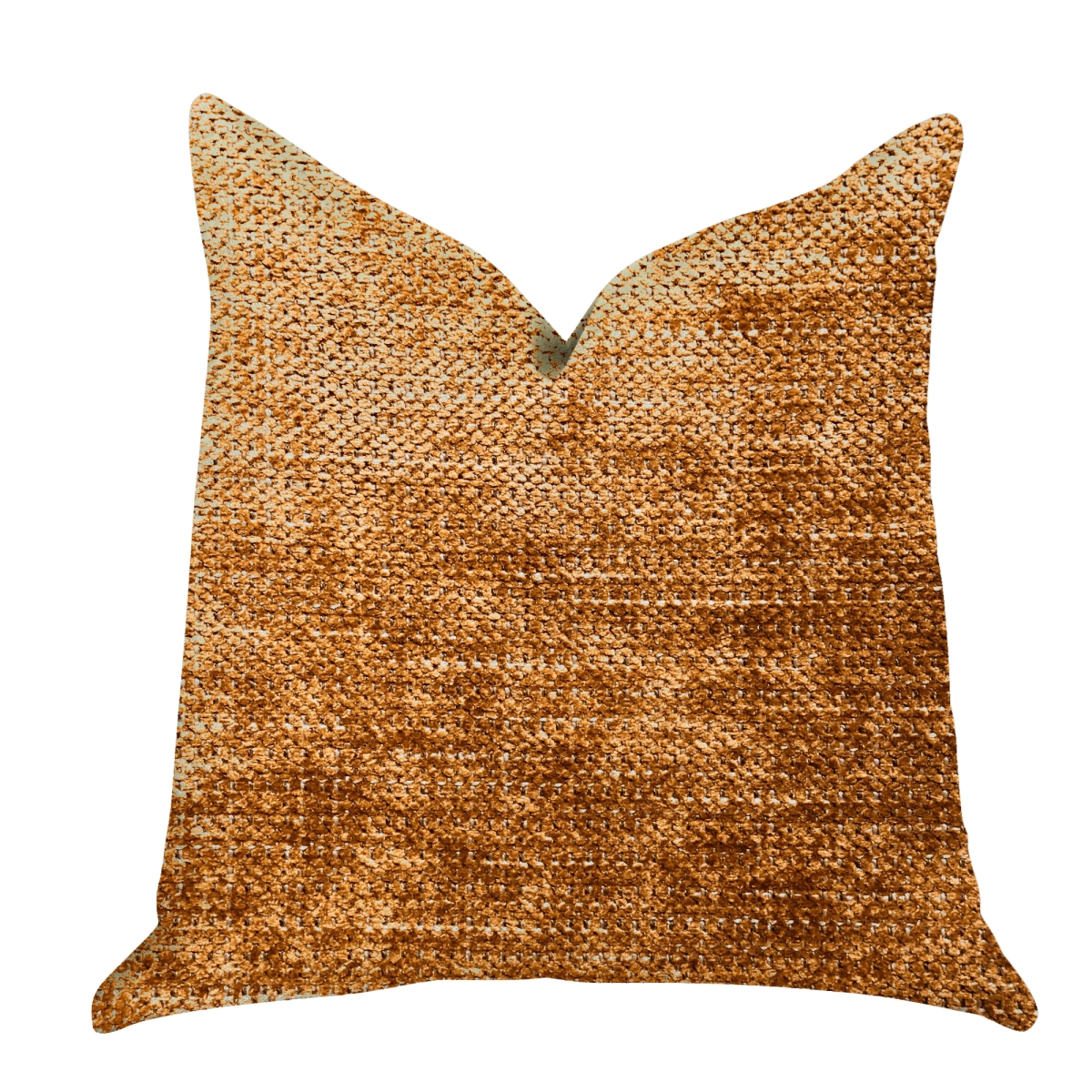 Aureila Brown Bronze Luxury Throw Pillow, 16 x 16 in.