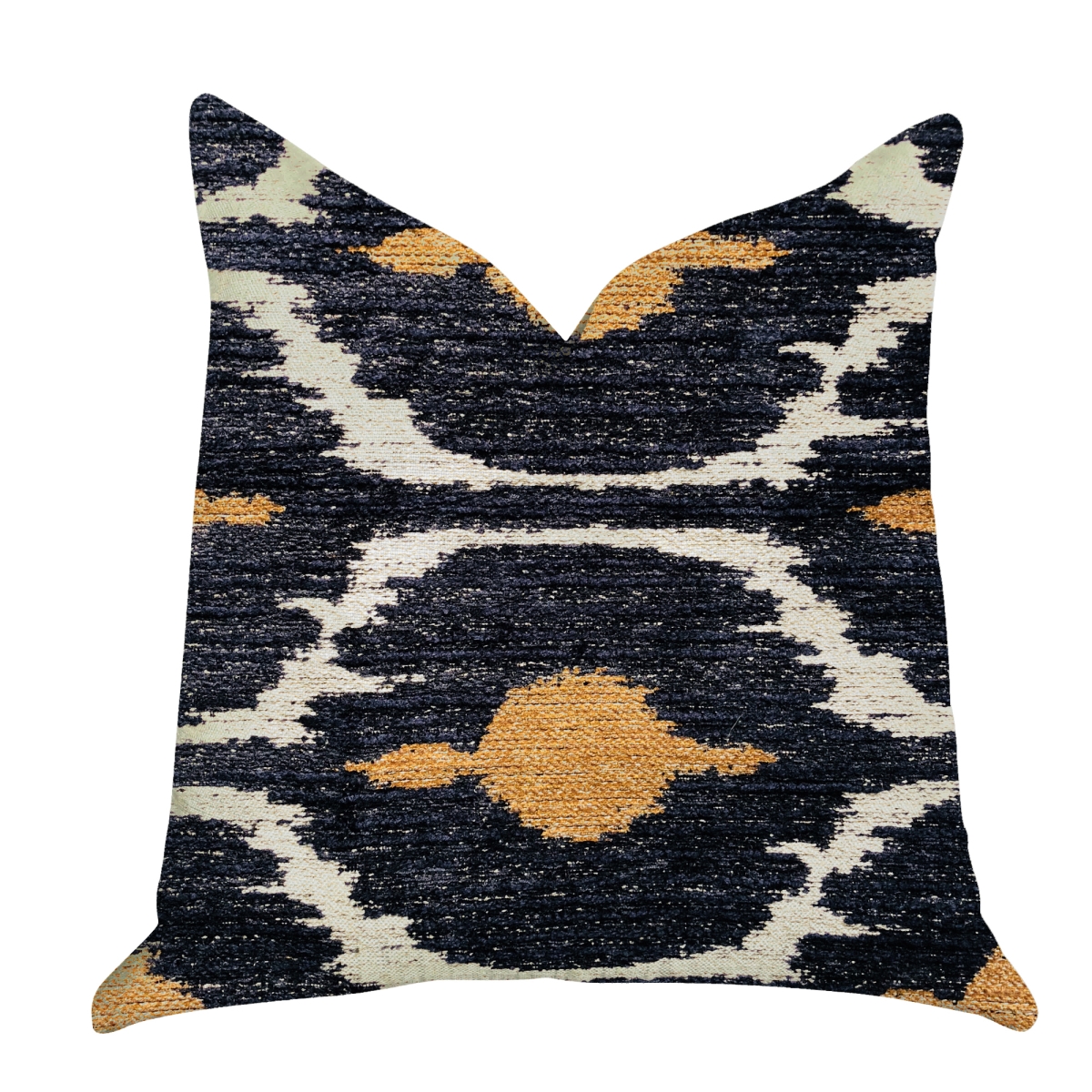 PBRA1313-2030-DP Bohemian Blue & Orange Ikat Luxury Throw Pillow, 20 x 30 in. Queen