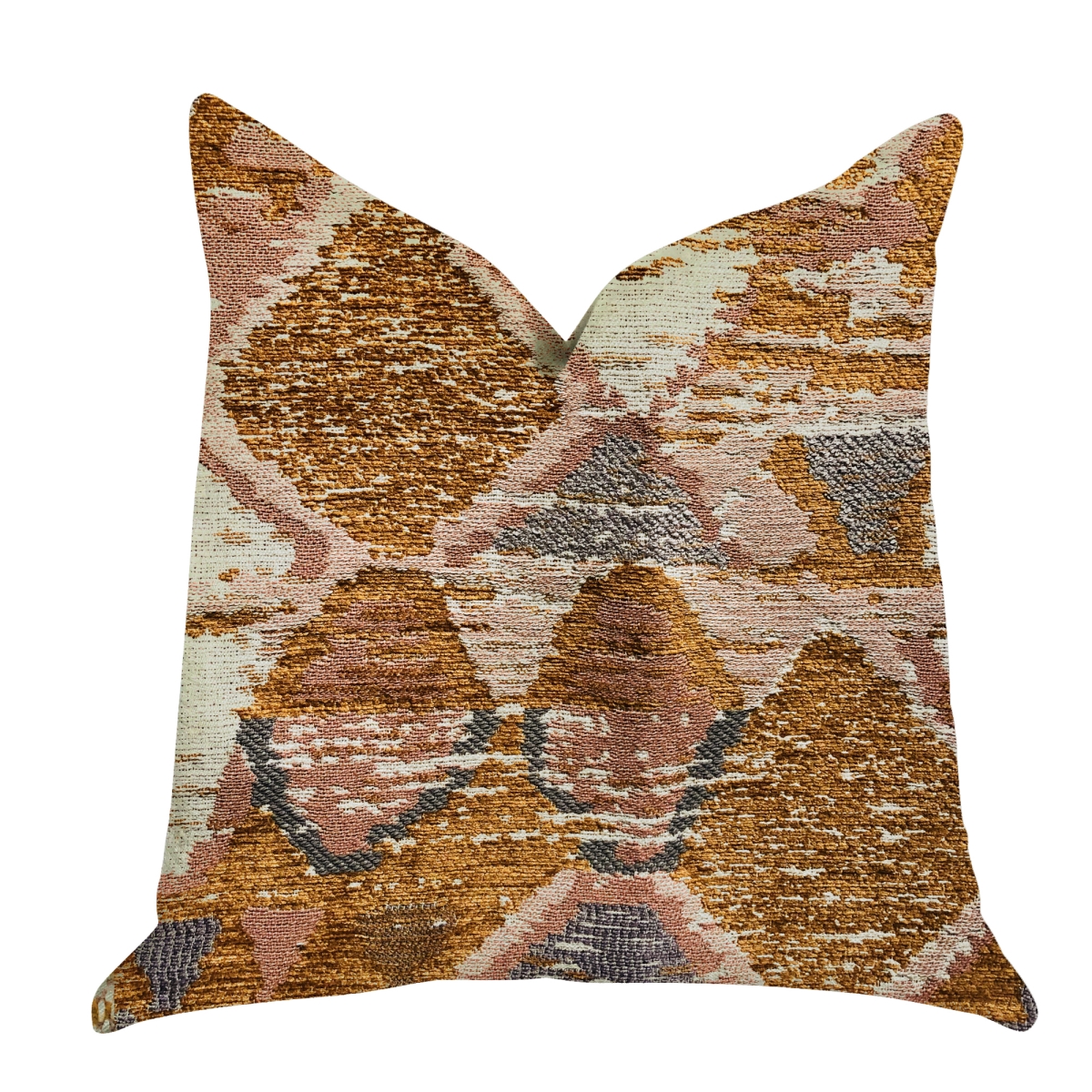 PBRA1314-2036-DP Mira Oasis Shades of Brown Luxury Throw Pillow, 20 x 36 in. King
