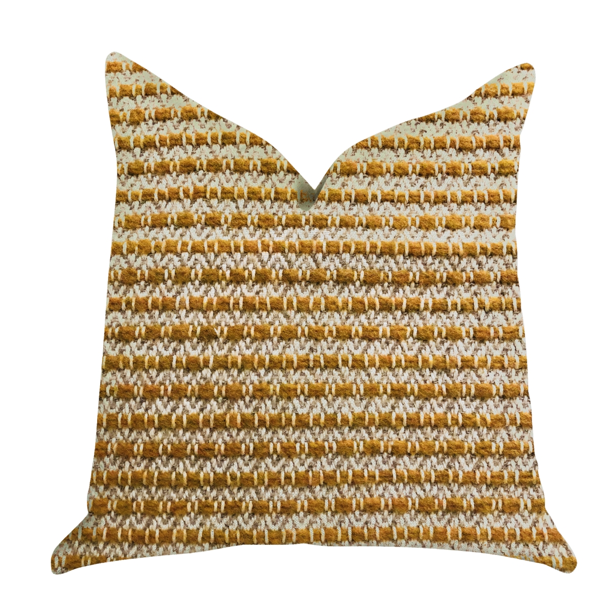 Hamilton Braid Brown Tones Luxury Throw Pillow, 18 x 18 in.
