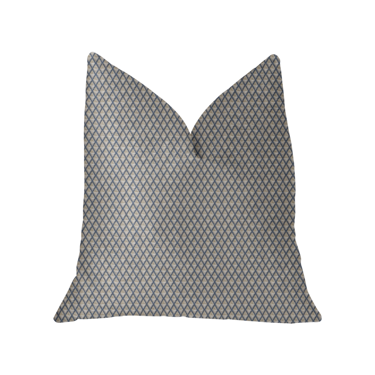 Highland Ridge Yellow, Blue & Ivory Luxury Throw Pillow, 16 x 16 in.