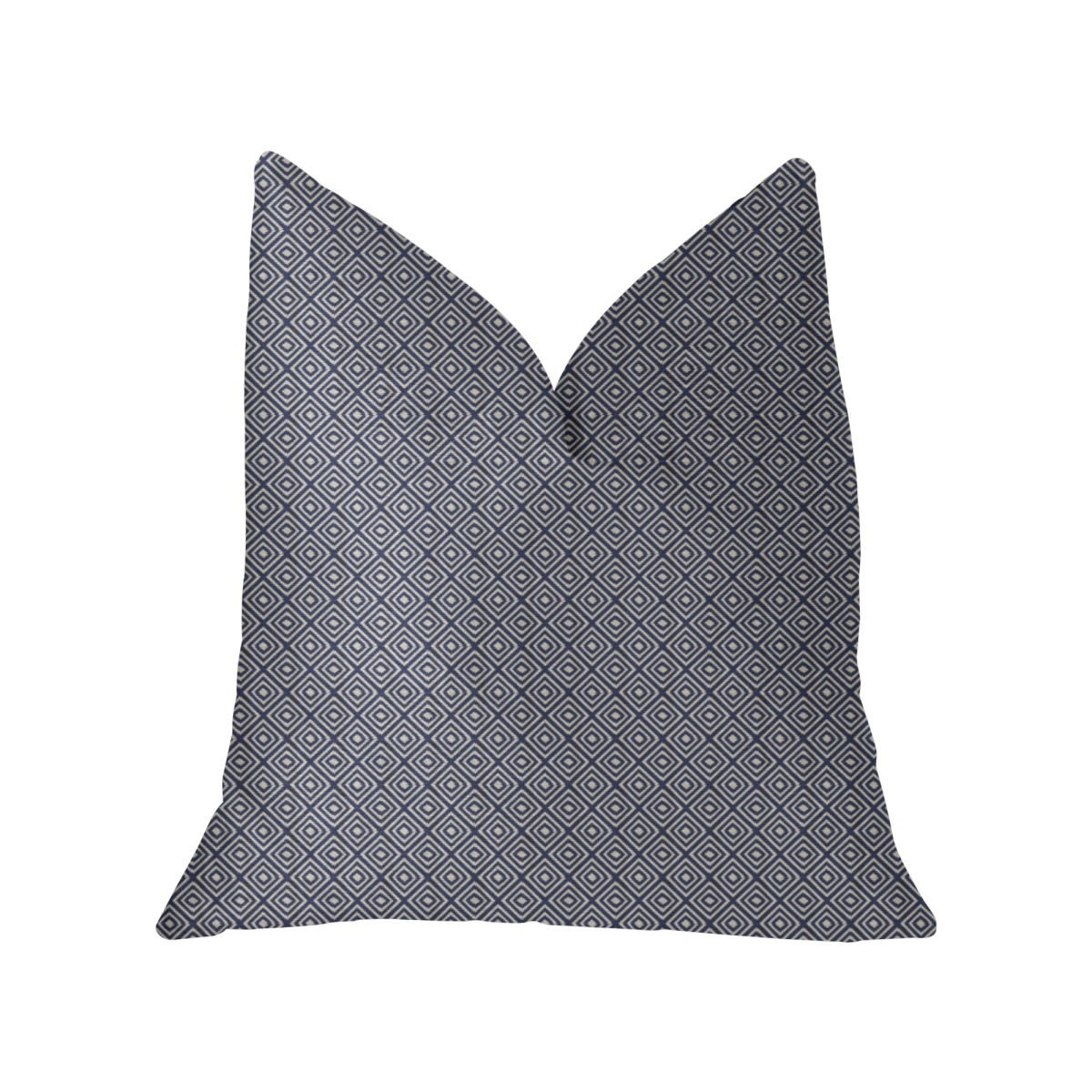 Daydream Blue & Beige Luxury Throw Pillow, 12 x 20 in.