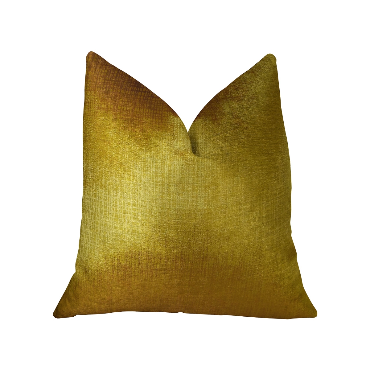 Golden Bijou Gold Handmade Luxury Pillow, 12 x 20 in.