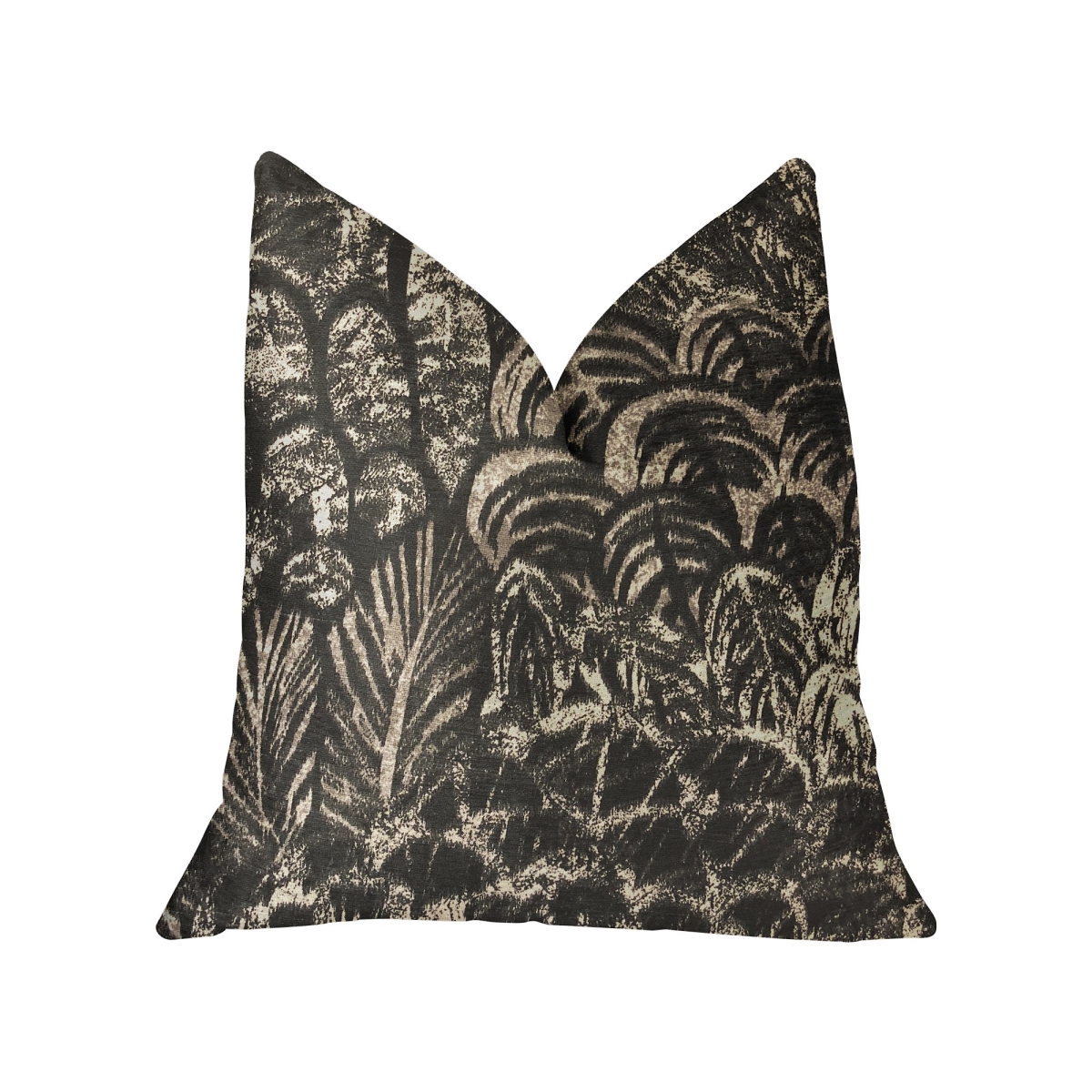 Rowan Gale Black & Beige Luxury Throw Pillow, 18 x 18 in.