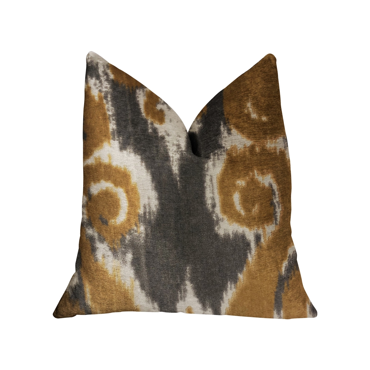 Euphoria Plush Gold Luxury Throw Pillow, 22 x 22 in.