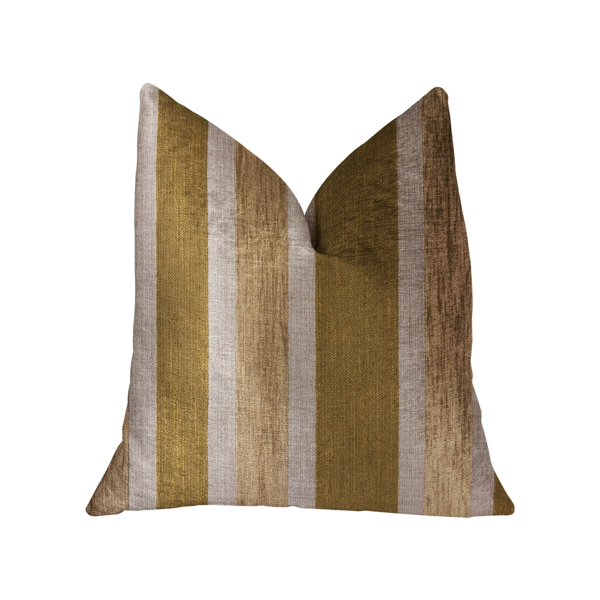 Golden Tan Lines Gold Luxury Throw Pillow, 12 x 20 in.