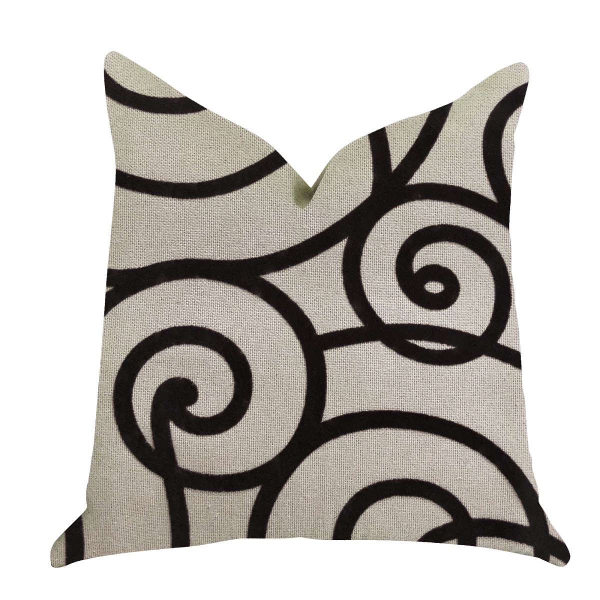 Moda Capella Black & White Luxury Throw Pillow, 12 x 25 in.