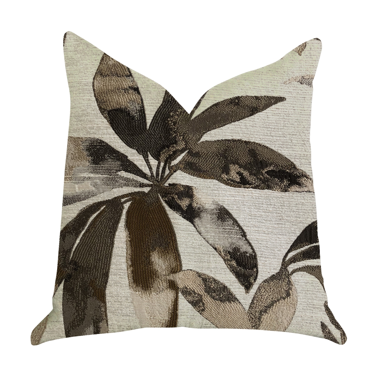 PBRA1385-2030-DP Santorini Cove Beige & Brown Tones Luxury Throw Pillow, 20 x 30 in. Queen