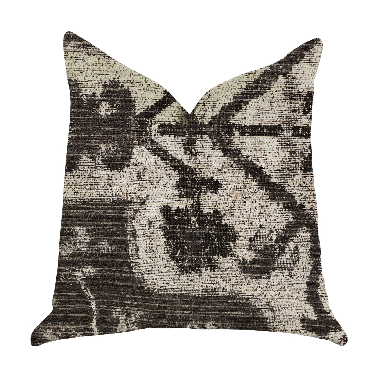 Metro Pulse Beige & Grey Tones Luxury Throw Pillows, 12 x 25 in.