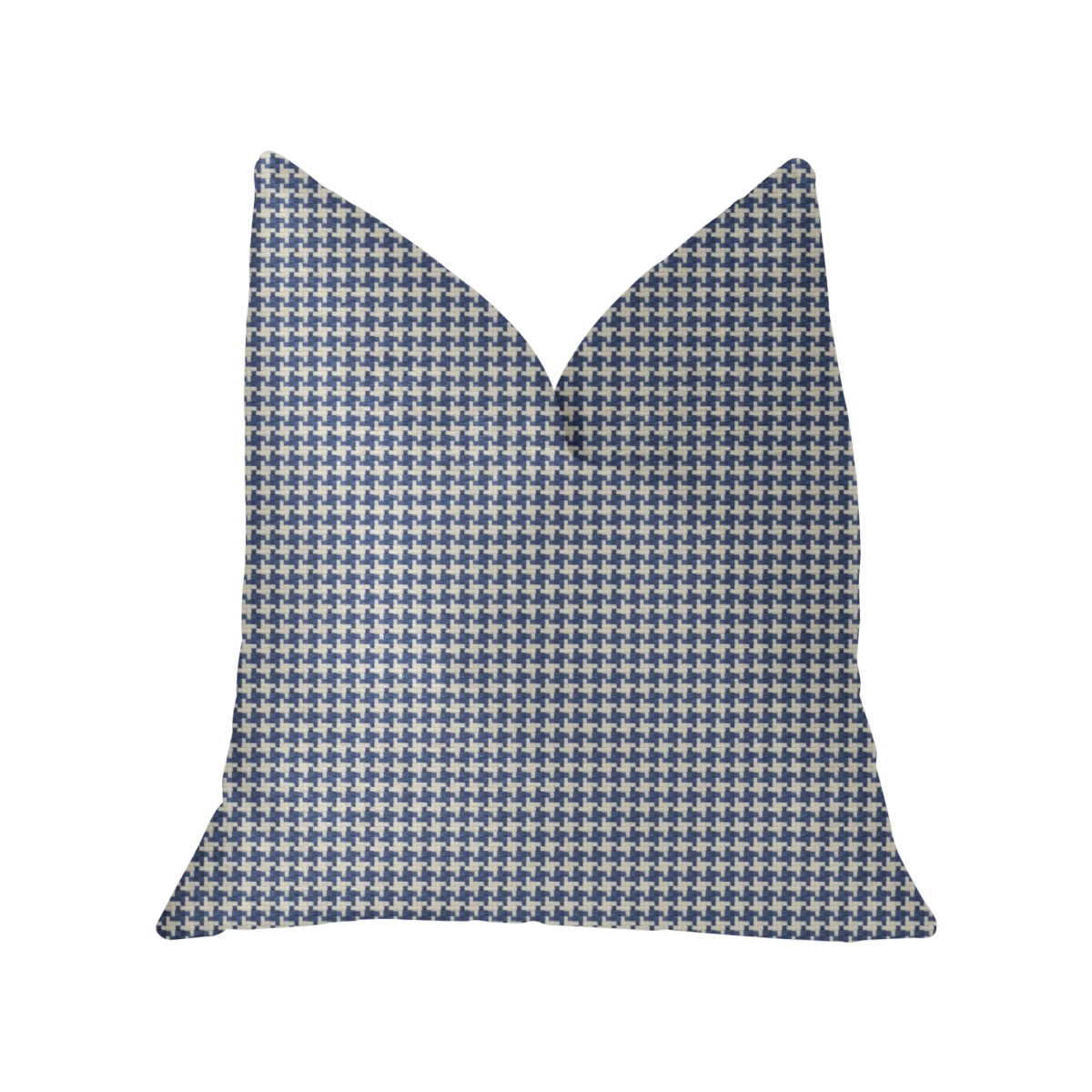 Mezmerize Blue, Beige & Black Luxury Throw Pillow, 20 x 26 in. Standard
