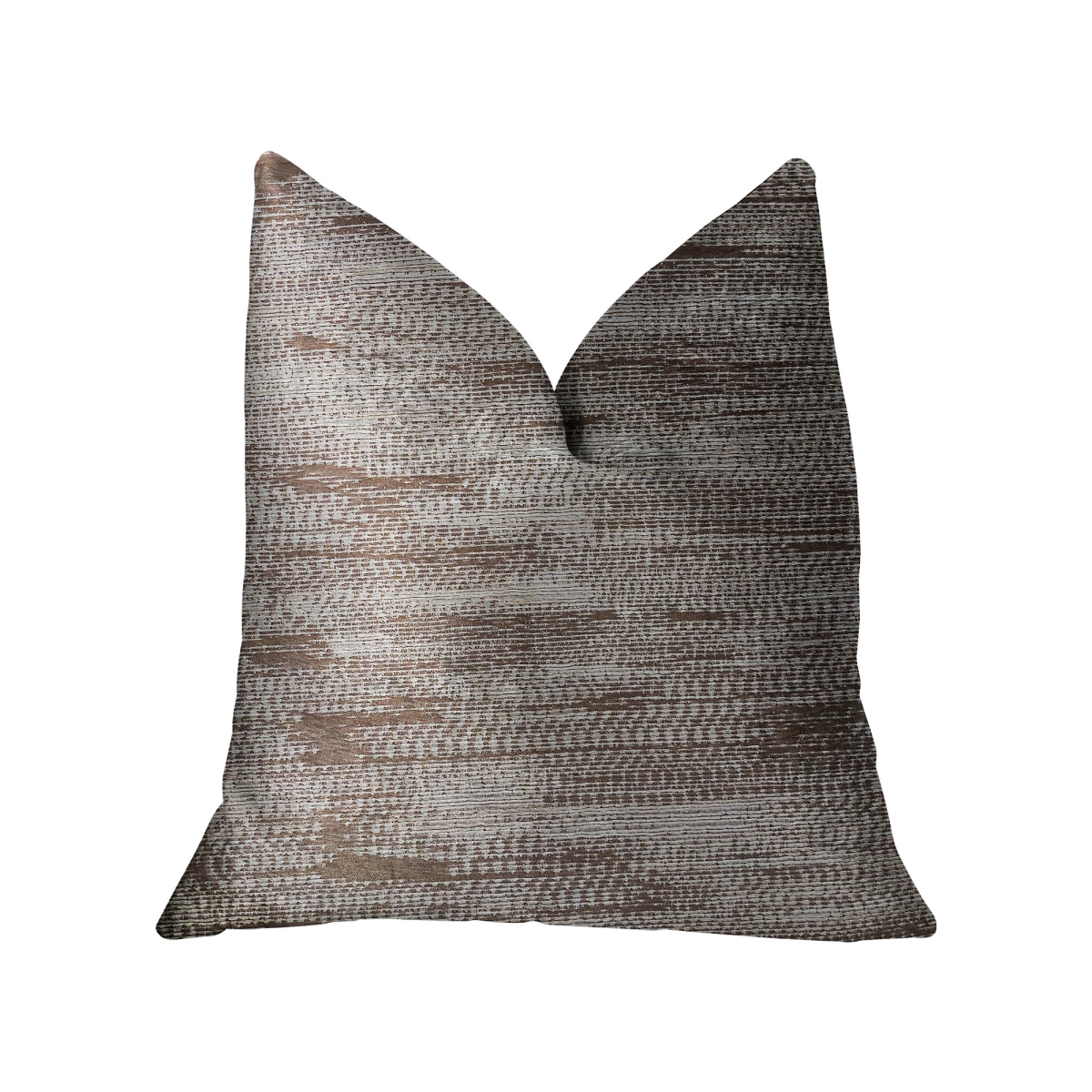 Pretty Oasis Brown Luxury Throw Pillow, 12 x 20 in.