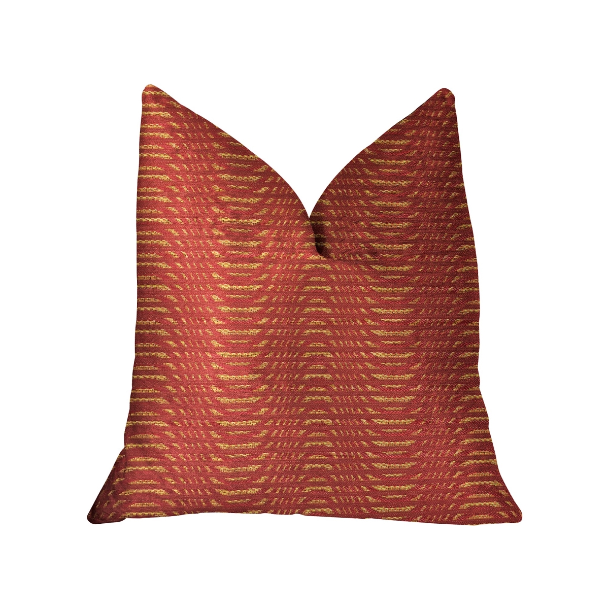 New Earth Ripple Red Luxury Throw Pillow, 16 x 16 in.