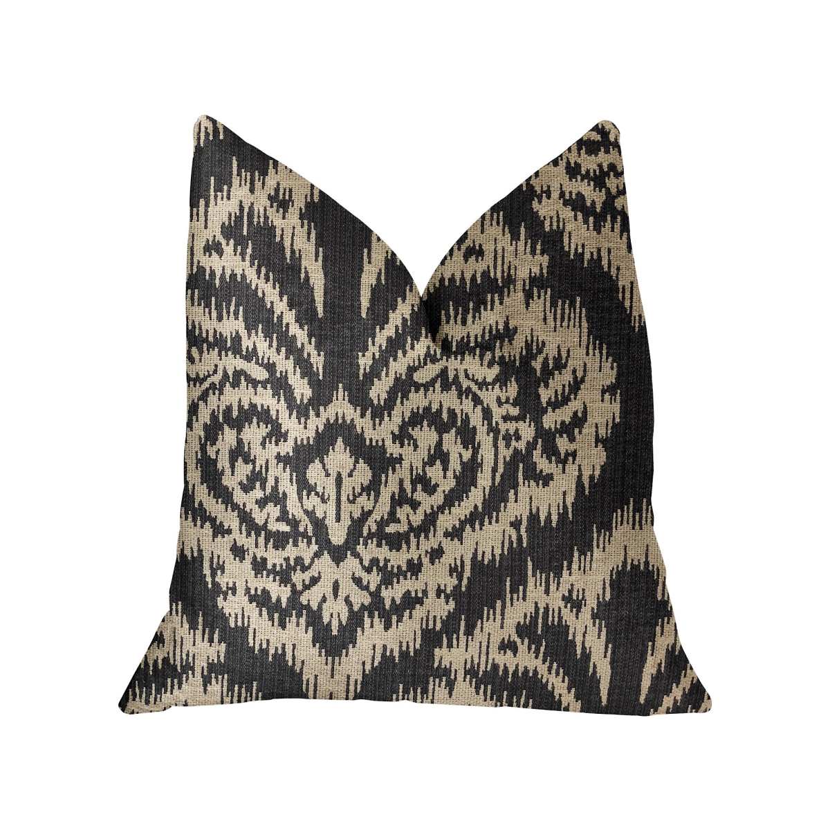 PBRA2268-1220-DP Floral Fantasy Black & Beige Luxury Throw Pillow, 12 x 20 in.