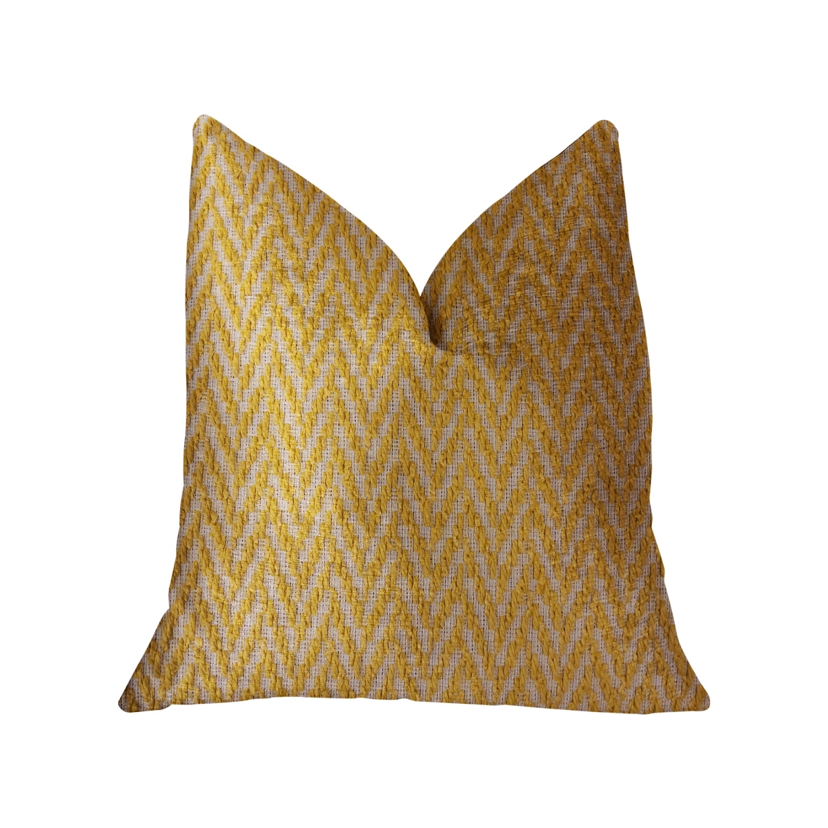 Zun Rise Yellow & Beige Luxury Throw Pillow, 12 x 20 in.