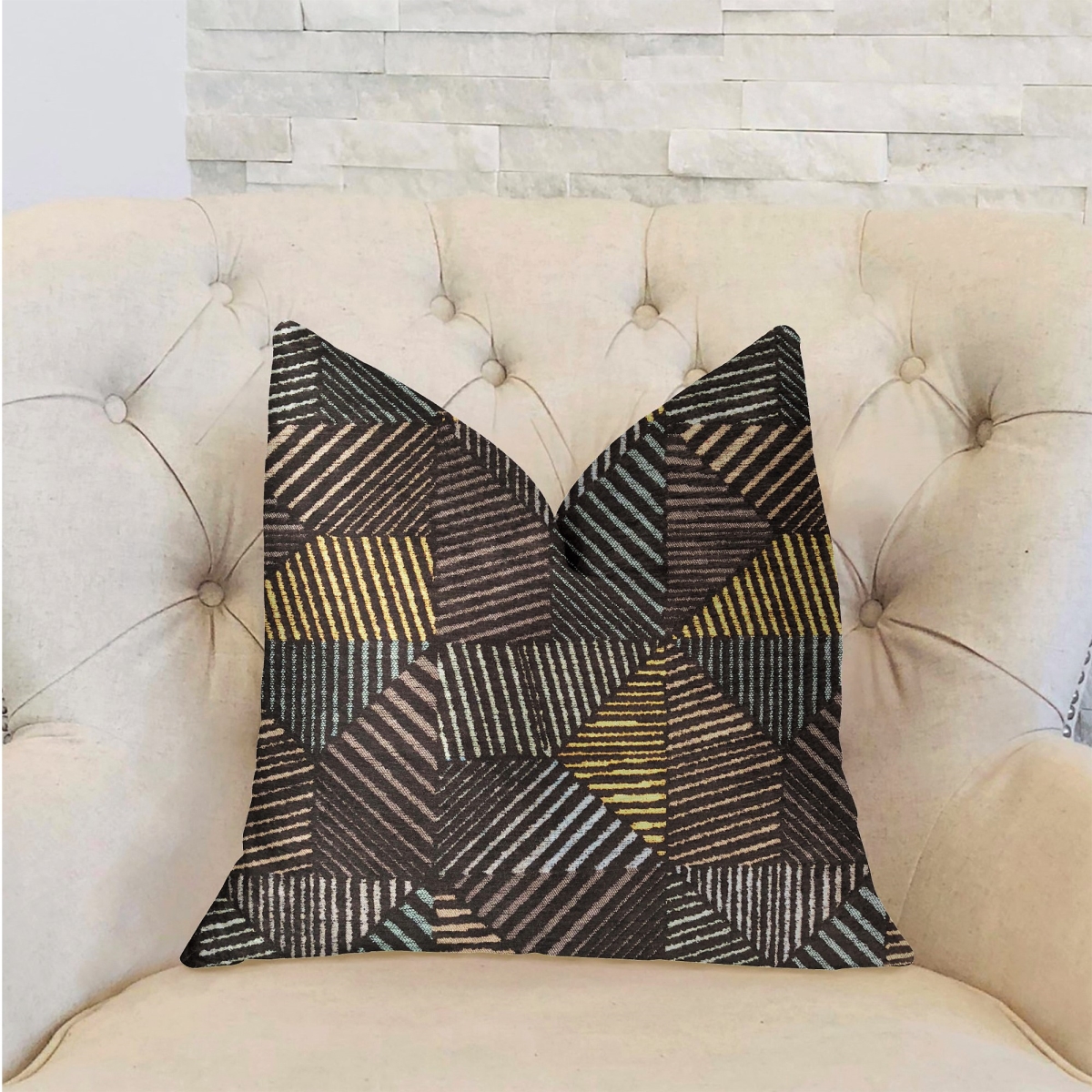 Highland Heights Multicolor Luxury Throw Pillow, 16 x 16 in.