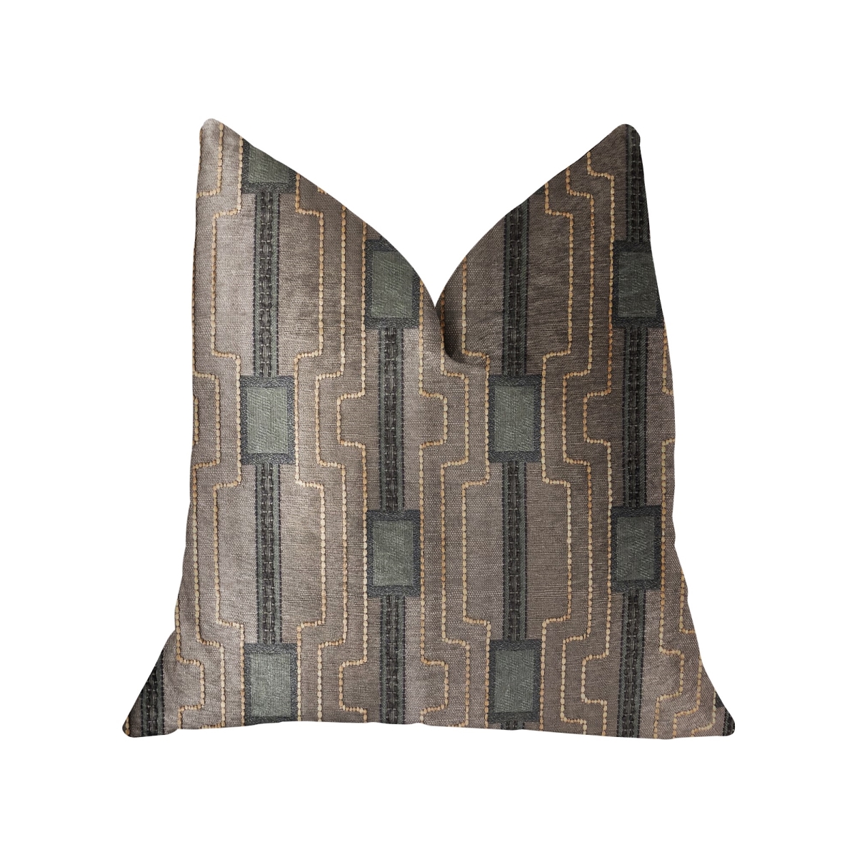 PBRA2324-1818-DP Gusto Square Blue Luxury Throw Pillow, 18 x 18 in.