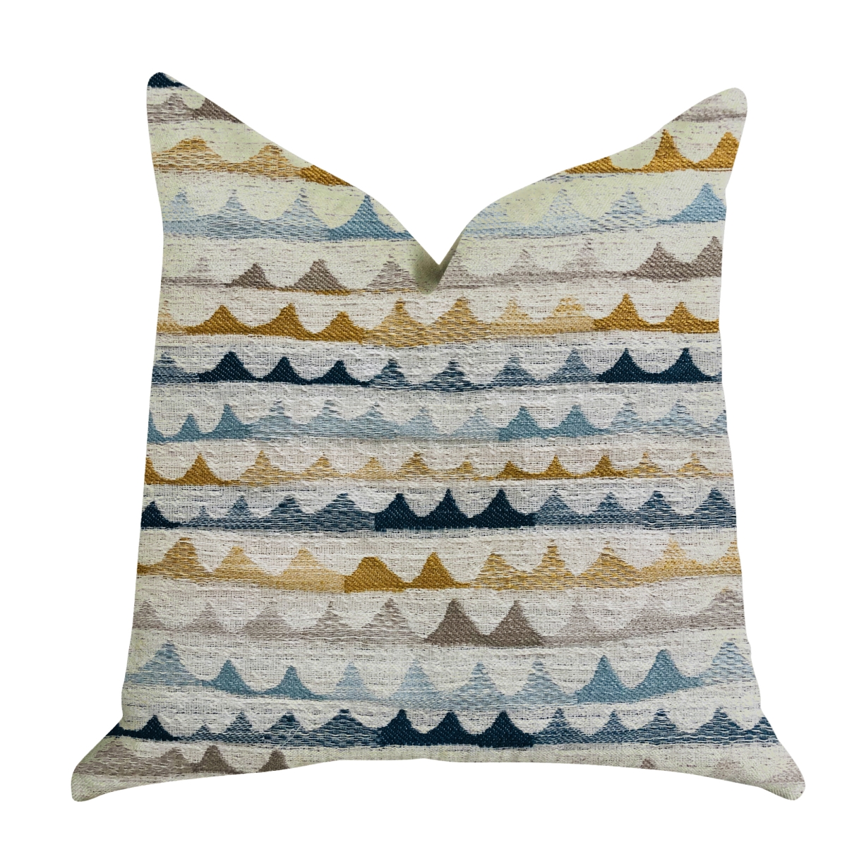 Caspian Rush Patterned Luxury Throw Pillow, 24 x 24 in.