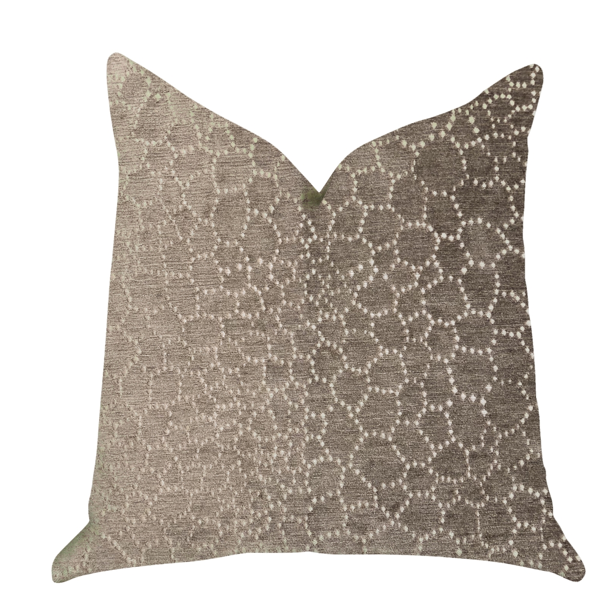 Bubbly Gal Luxury Throw Pillow in Beige Tones, 26 x 26 in.