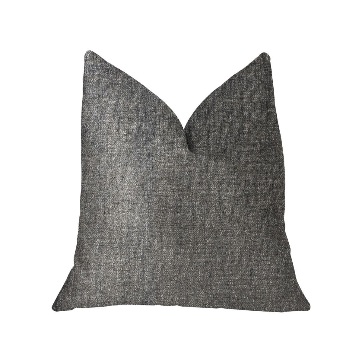 Cambridge Gray & Silver Luxury Throw Pillow, 24 x 24 in.