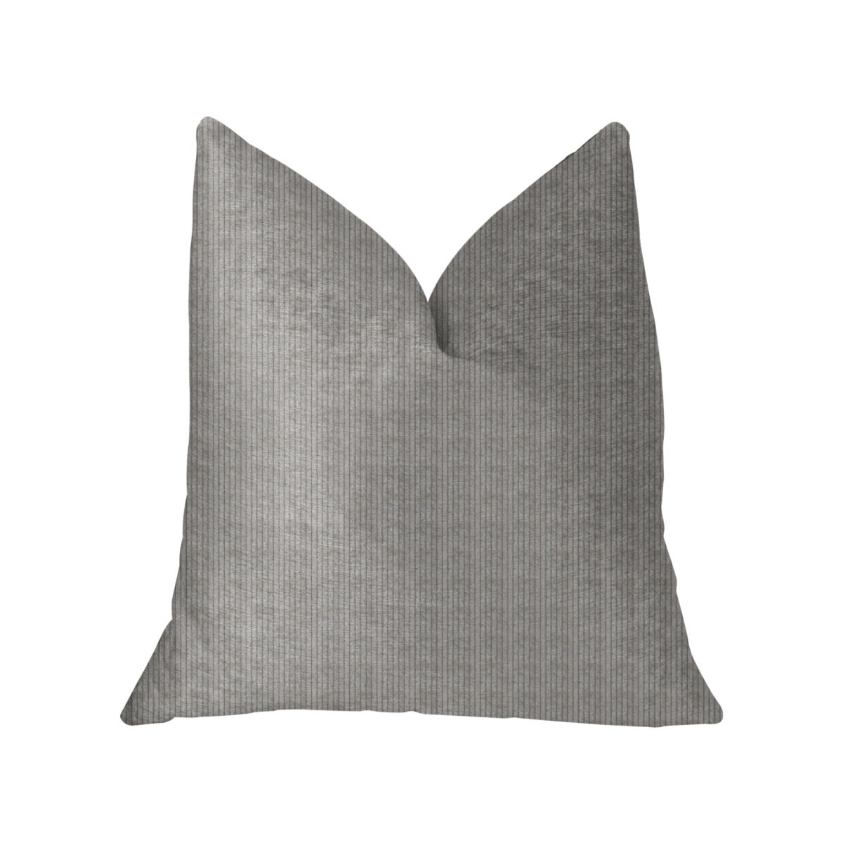 Fremont Gray & Silver Luxury Throw Pillow, 18 x 18 in.