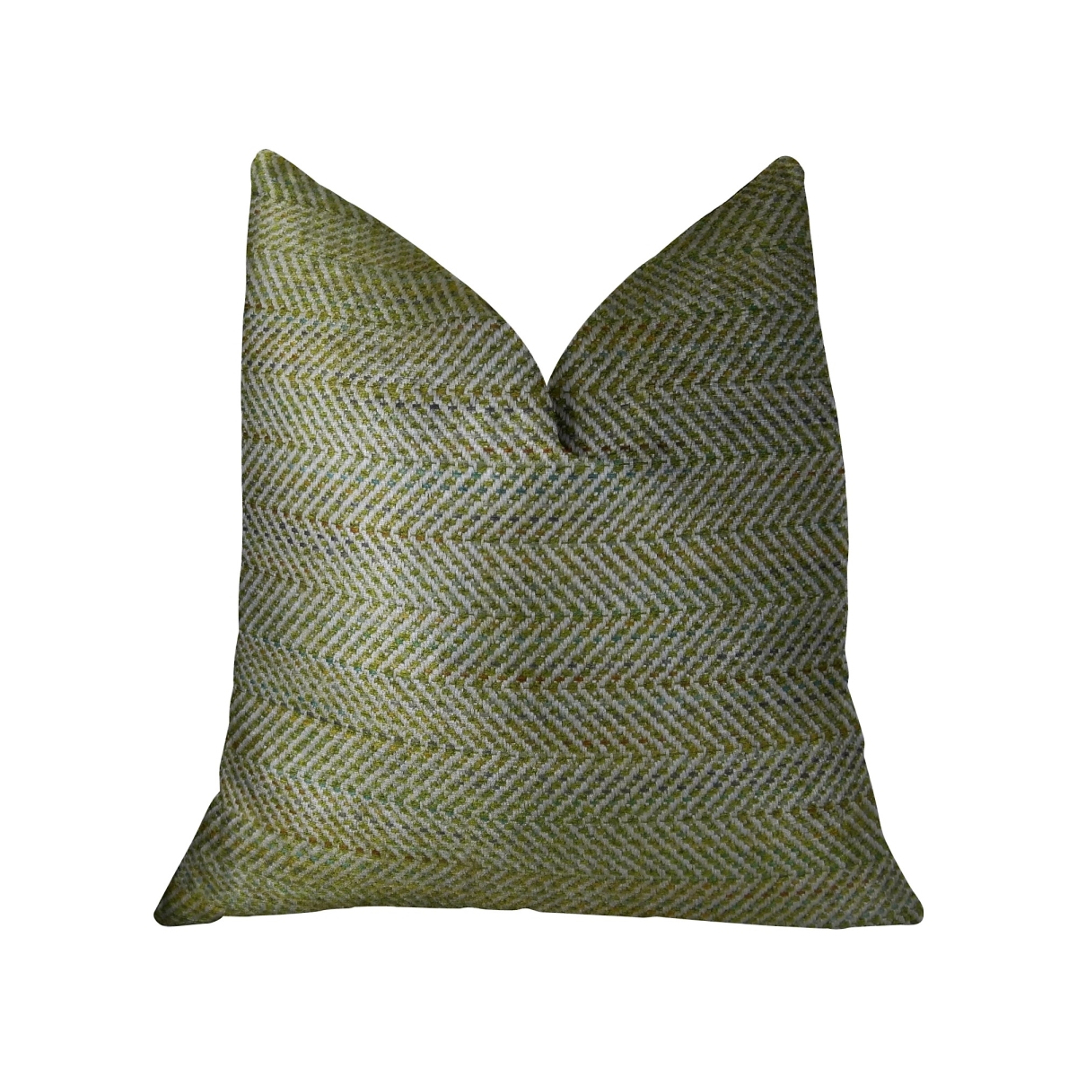 Upland Light Green & Ivory Handmade Luxury Pillow - 20 x 26 in. Standard