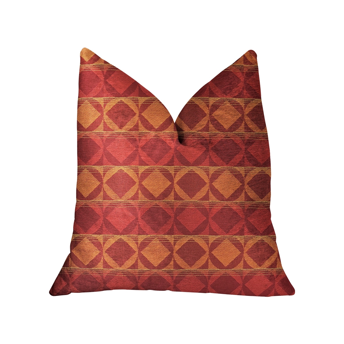 Celestial Red & Orange Luxury Throw Pillow, 18 x 18 in.