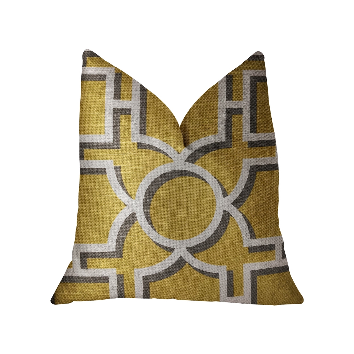 Crane Enclave Yellow, Beige & Gray Luxury Throw Pillow, 20 x 20 in.