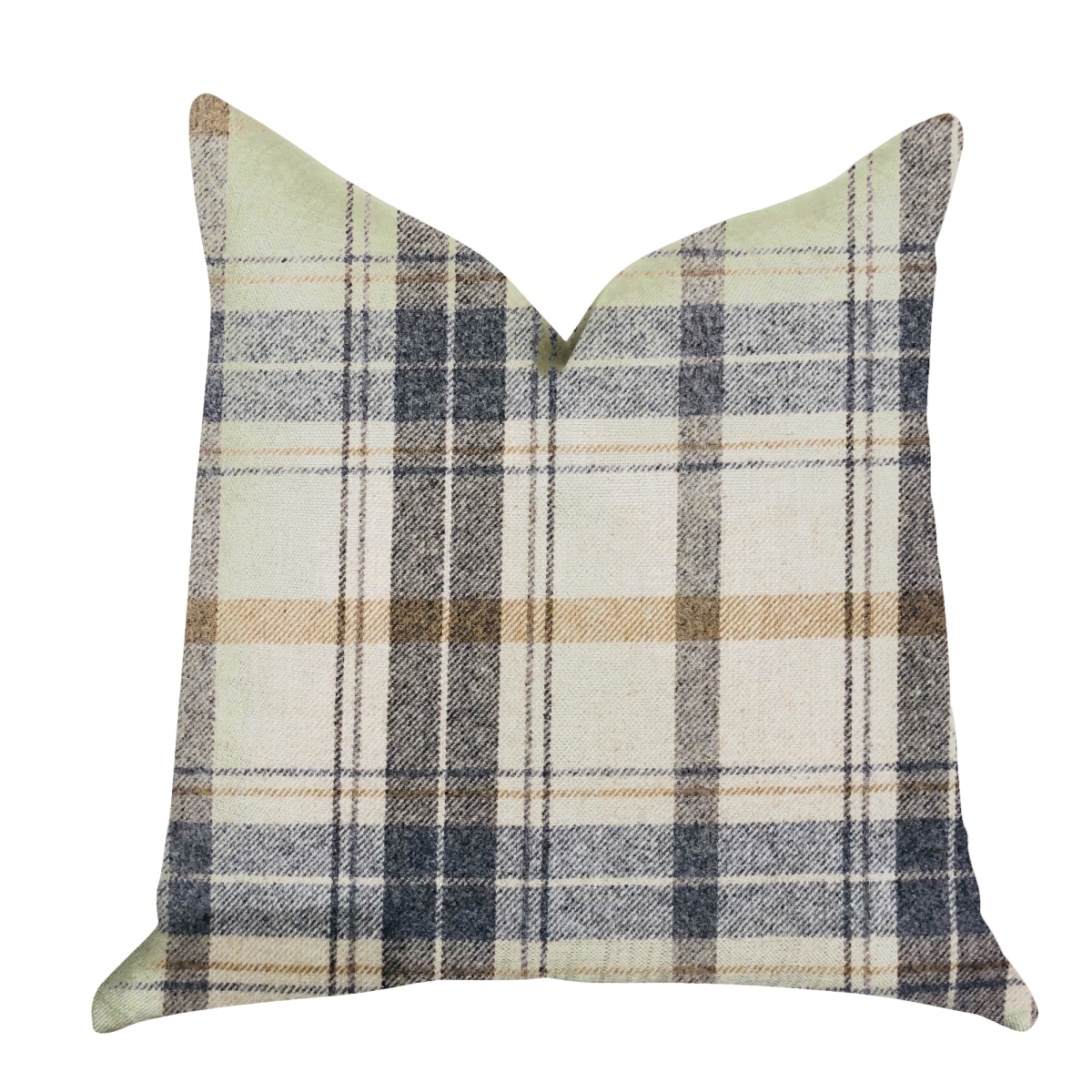 Plaid Rendezvous Luxury Throw Motif Pillow, 16 x 16 in.