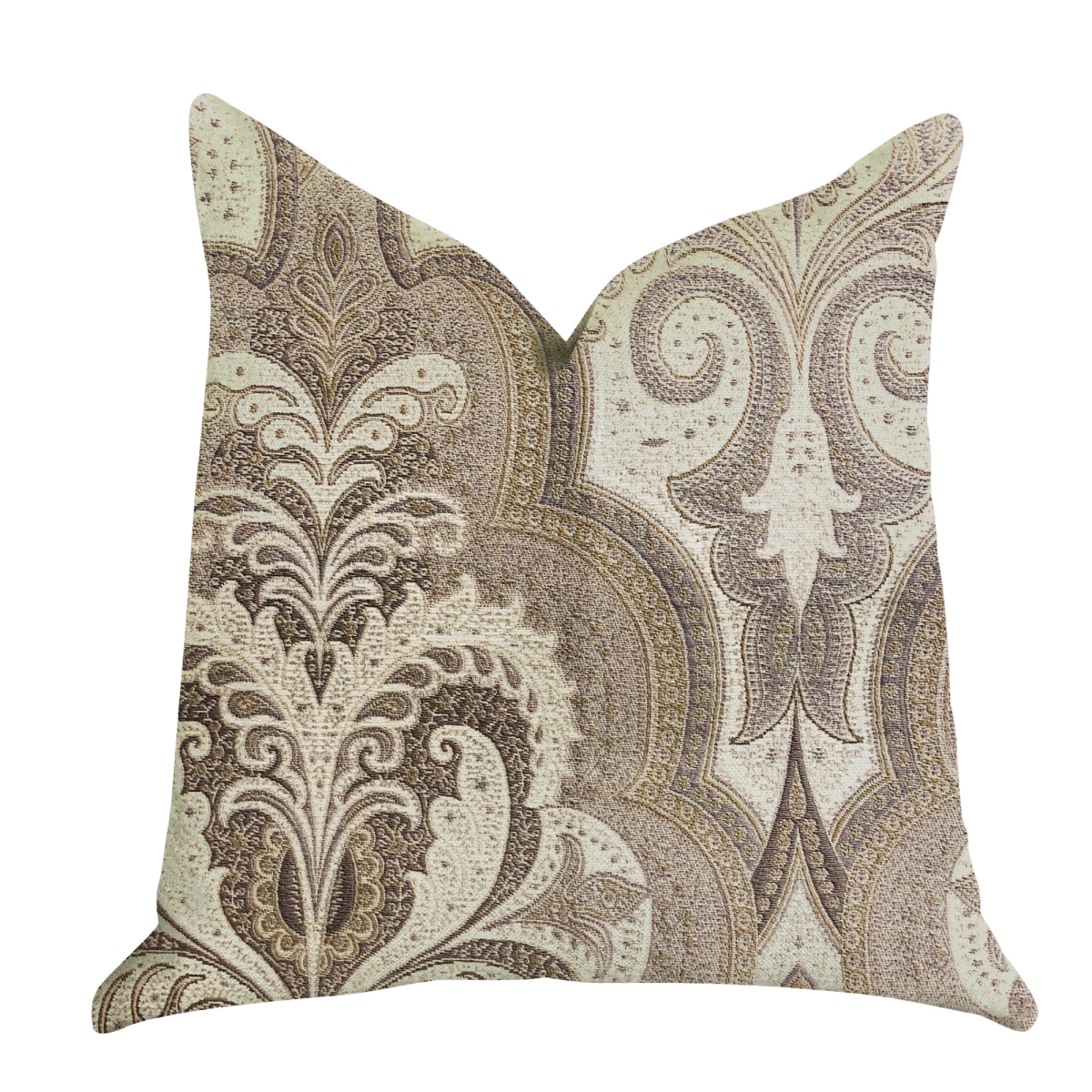 Tawny Isabella Damask Luxury Throw Pillow, 26 x 26 in.