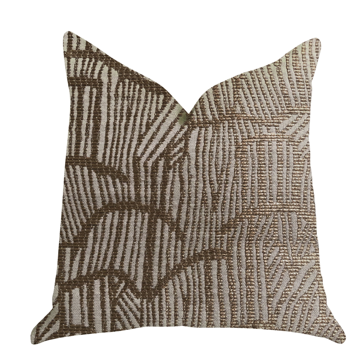 Metallic Bronze Luxury Throw Pillow, 16 x 16 in.
