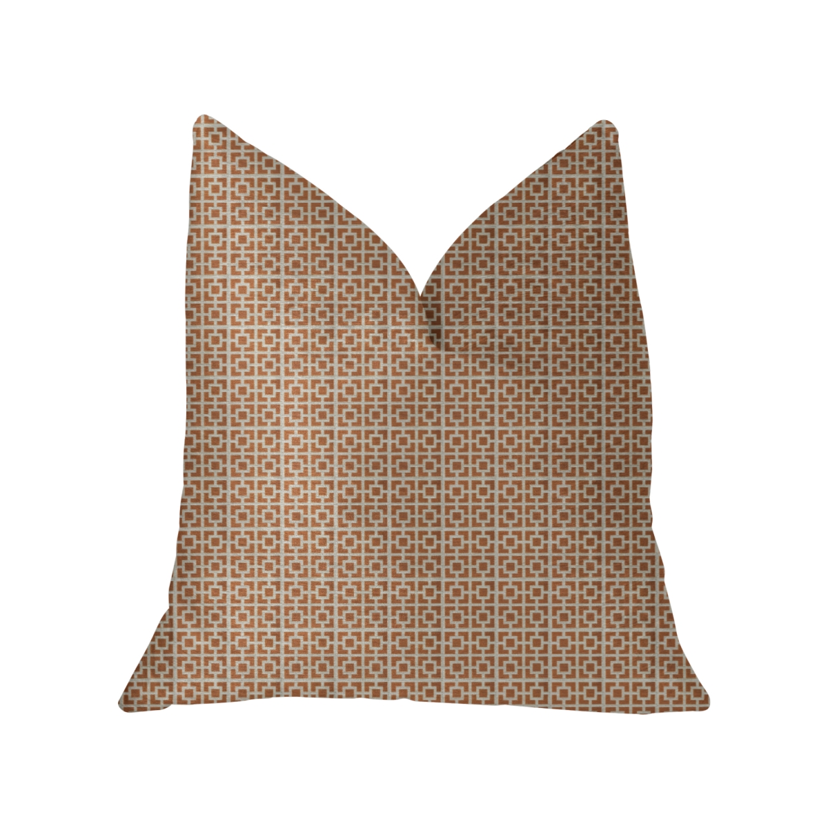 PBKR1953-1220-DP Uptown Orange & Ivory Luxury Throw Pillow, 12 x 20 in.