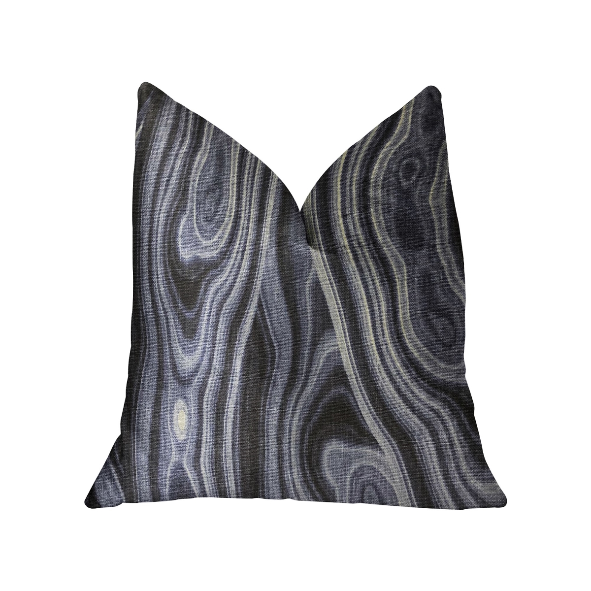 Swiss Marble Blue Luxury Throw Pillow, 20 x 20 in.