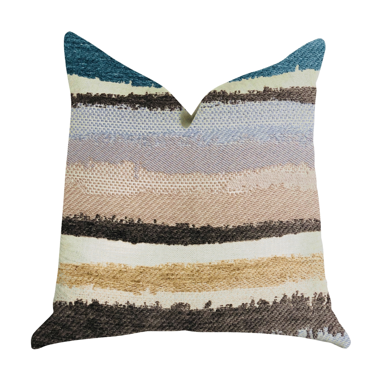 PBRA1342-2036-DP Blue Stone River Sand Multi Color Luxury Throw Pillow, 20 x 36 in. King