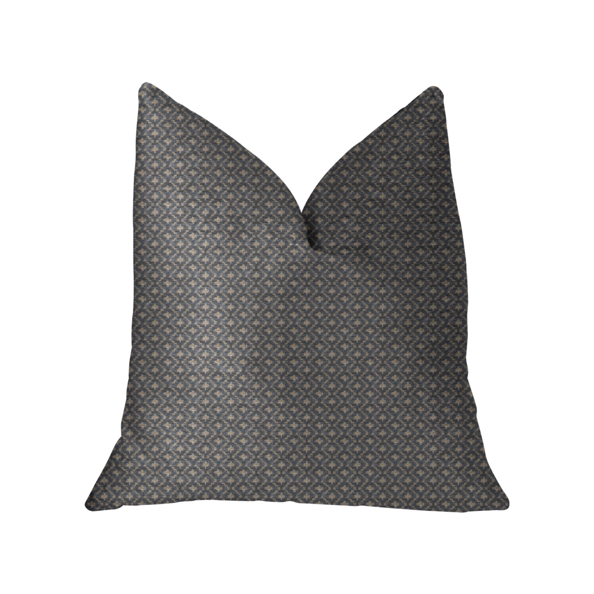 Cleopatra Blue & Gold Luxury Throw Pillow, 16 x 16 in.