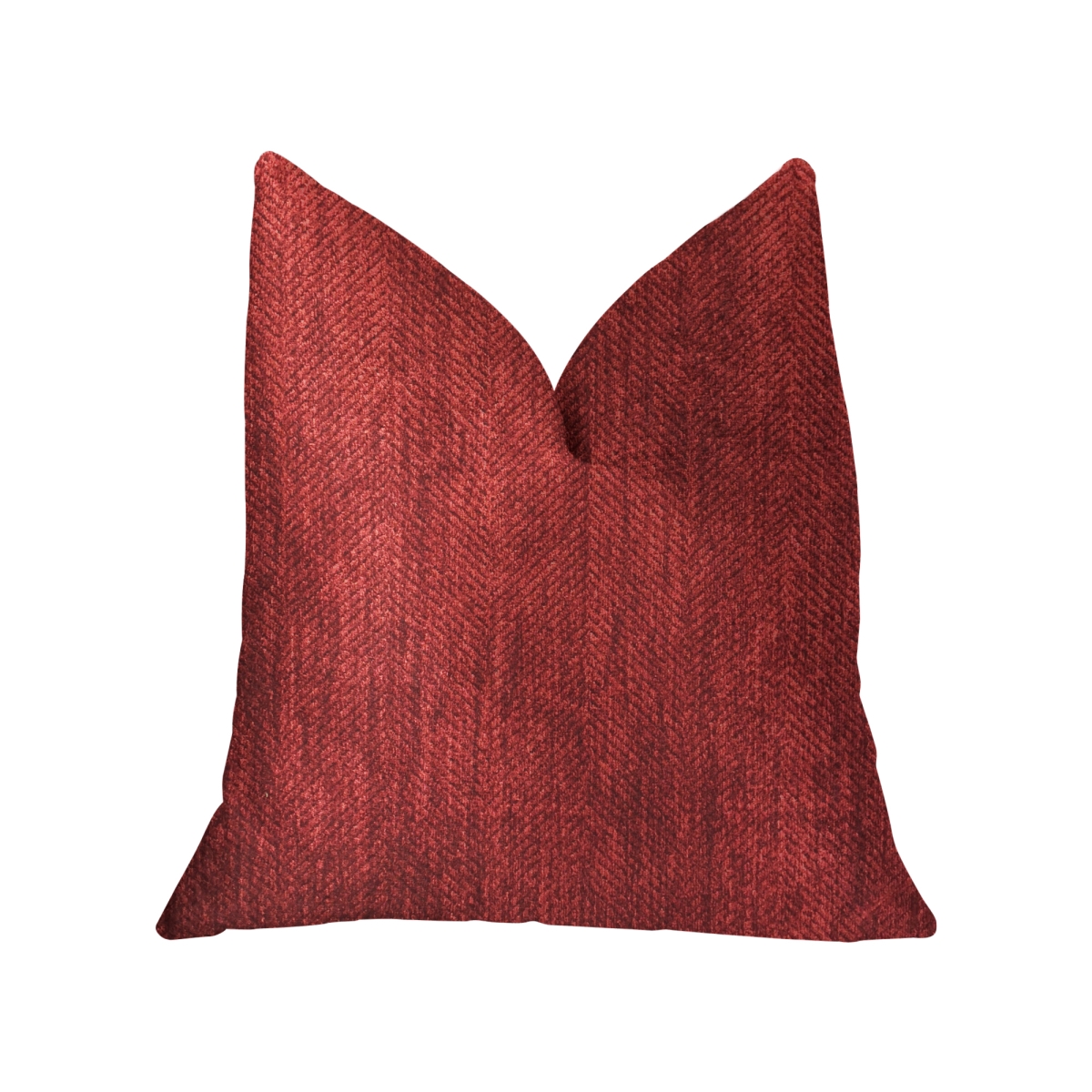 Sangria Cherry Red Luxury Throw Pillow, 24 x 24 in.