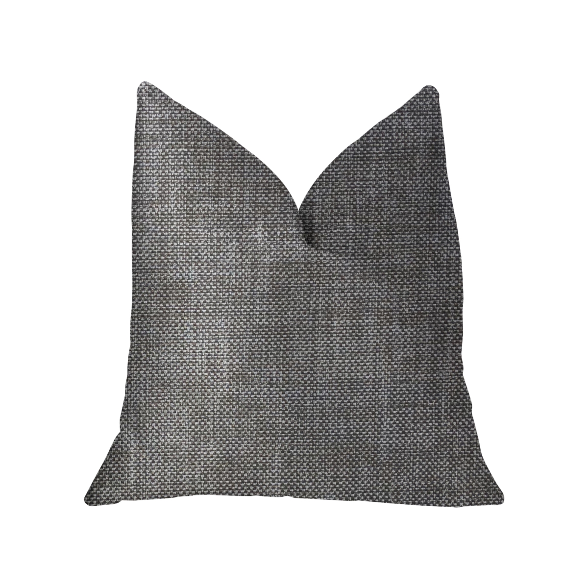 Grey Pebble Silver Luxury Throw Pillow, 20 x 26 in. Standard