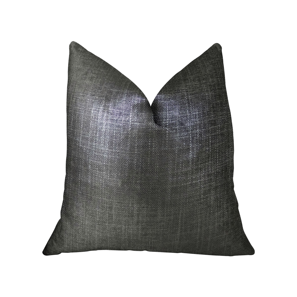 Ashland Glazed Gray Handmade Luxury Pillow, 20 x 20 in.