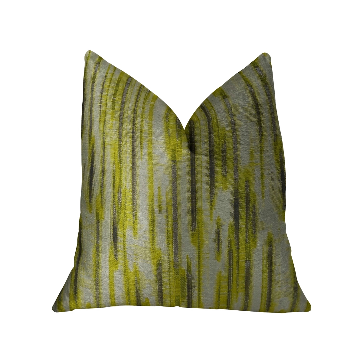 PBRAZ194-1220-DP Wild Sage Green Gray & Cream Handmade Luxury Pillow, 12 x 20 in.