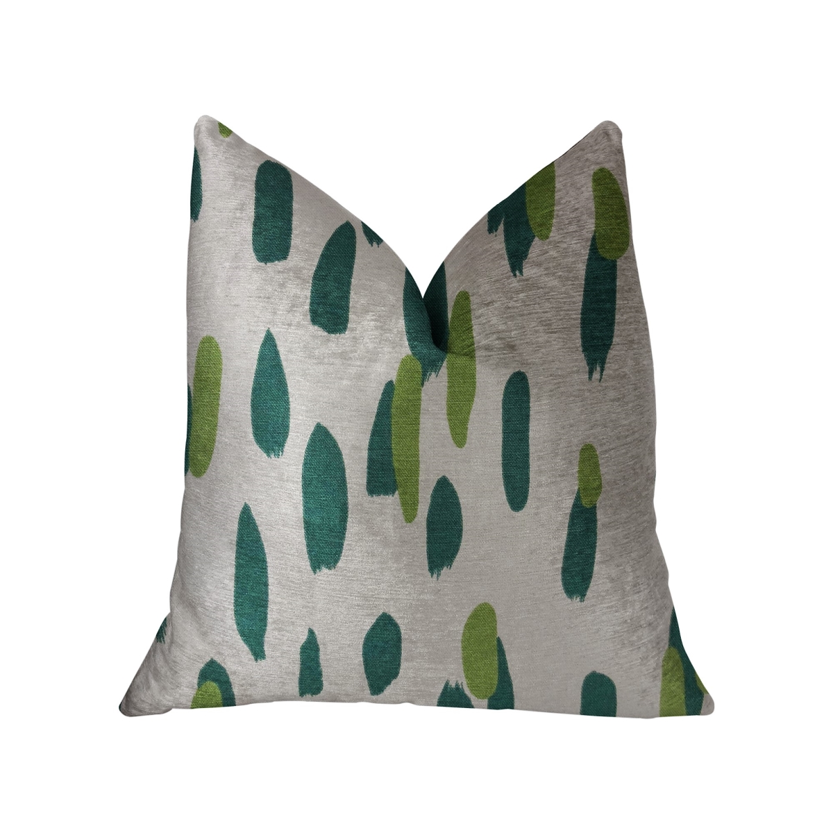 Bosky Willow Green & Beige Luxury Throw Pillow - 20 x 20 in.