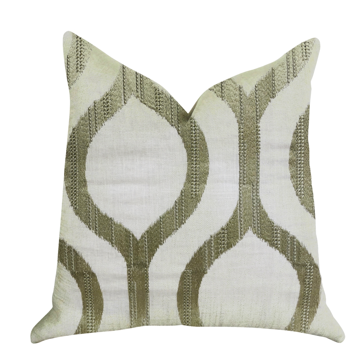Morrocan Villa Light Grass Luxury Throw Pillow, 18 x 18 in.