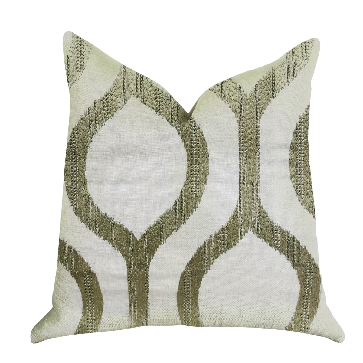 Morrocan Villa Light Grass Luxury Throw Pillow, 22 x 22 in.